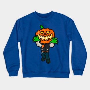 Varsity Pumpkin Creepin Crewneck Sweatshirt